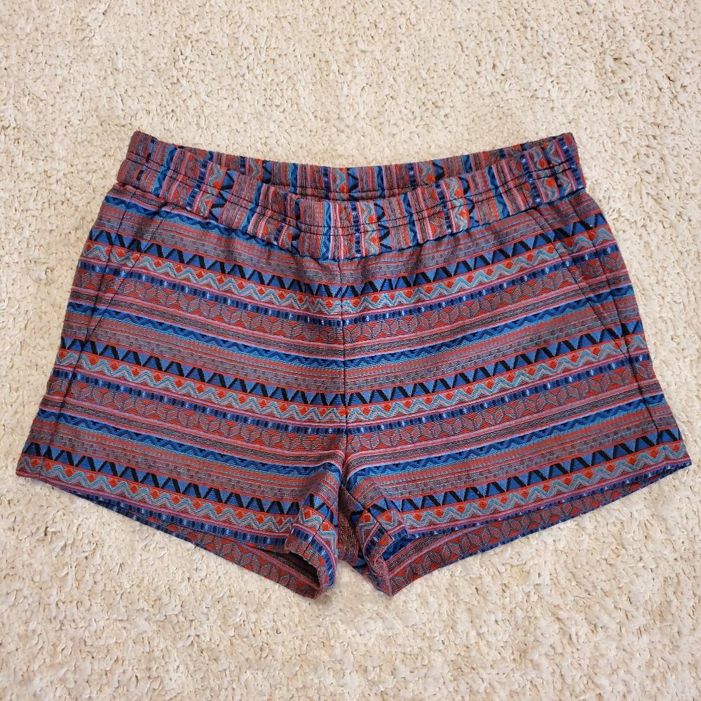 J Crew Factory Boho Aztec Print Shorts Size 2